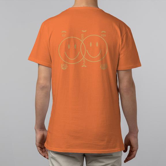 T-Shirt Delete Meat Orange  2