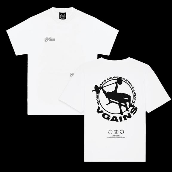 T-Shirt Vgains Emblem Pumpe Weiß 1