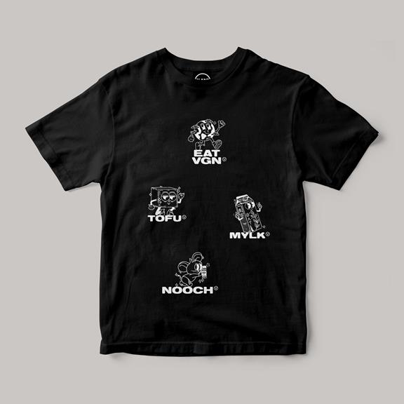 T-Shirt Eat Vgn Zwart 1