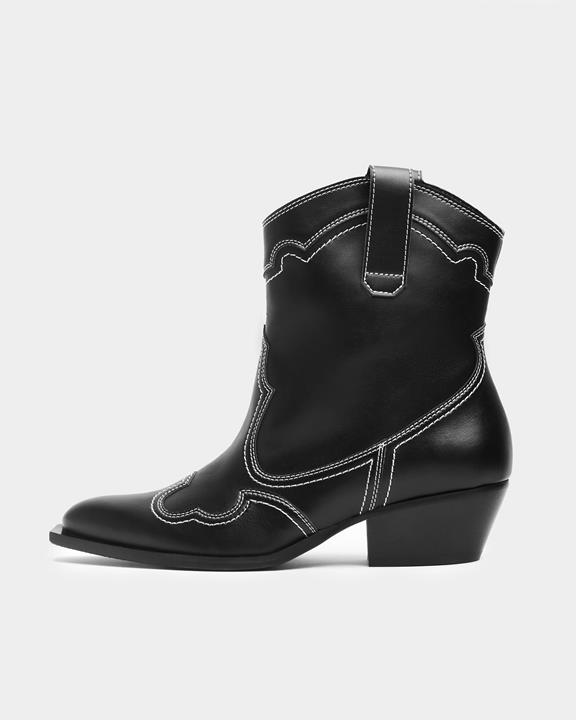 Stitchy Cowboy Boots Black from Shop Like You Give a Damn