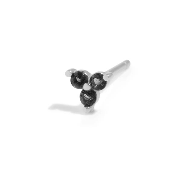 Stud The Sally Black Sterling Silver 1