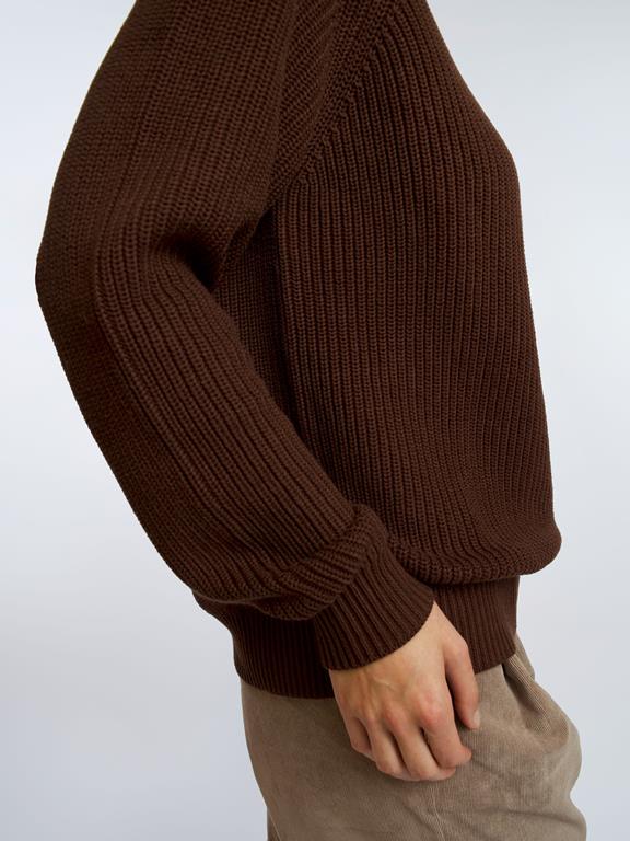 Heavy Knit Jumper Grizzly Brown 4