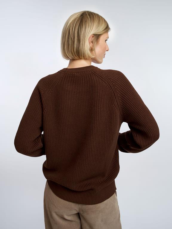 Heavy Knit Jumper Grizzly Brown 5