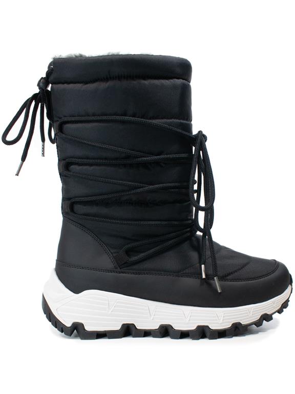 Wvsport Quilted Women's Snow Boots Black 1