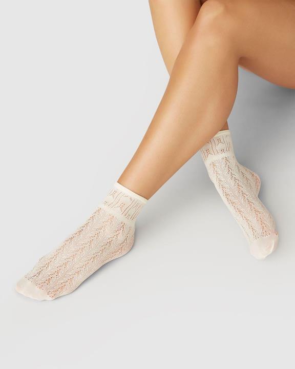 Crochet Socks Erica Ivory 3