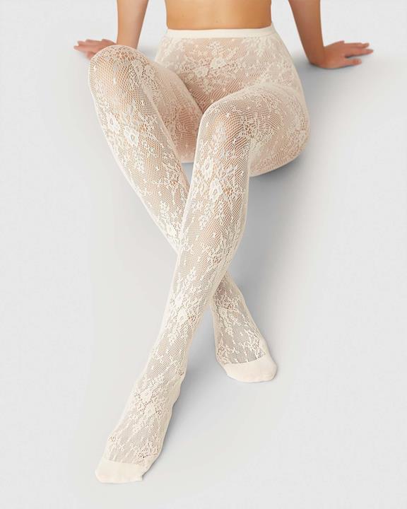 Lace Tights Rosa Ivory 3