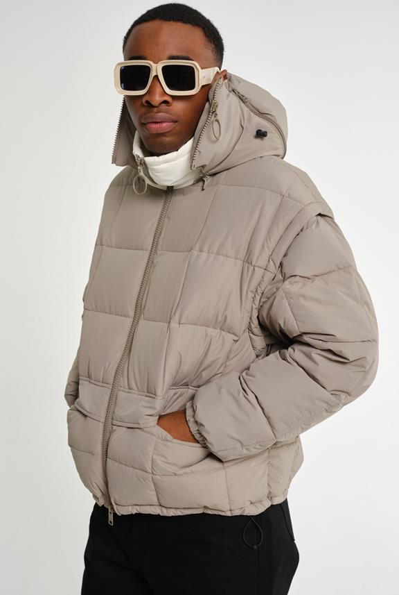 Puffer Jack Nonsan Pale Olive from Shop Like You Give a Damn