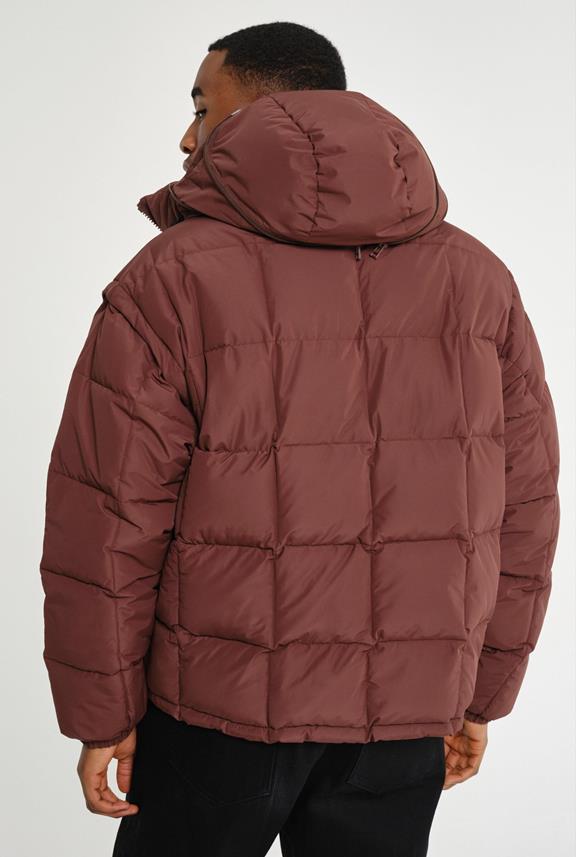 Puffer Jacket Nonsan Truffle Dark Red from Shop Like You Give a Damn