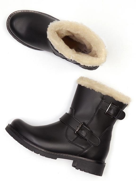 Insulated Women's Biker Boots Black from Shop Like You Give a Damn