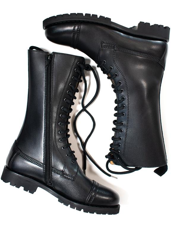 Goodyear Women's Welt 14 Eye Boots Black via Shop Like You Give a Damn