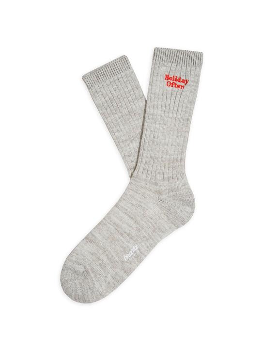 Ribbed Socks Holiday Off White 2