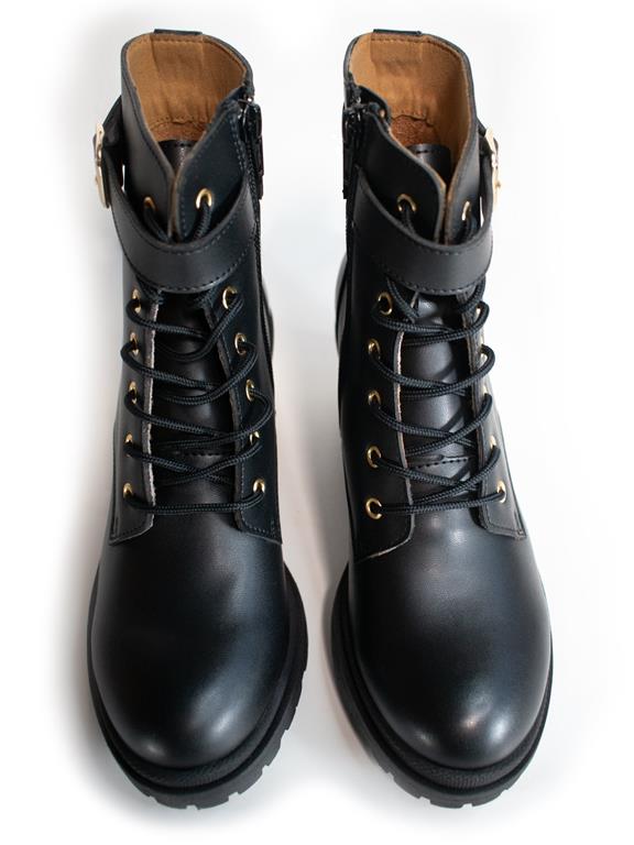 Lace Up Track Sole Boots Black from Shop Like You Give a Damn