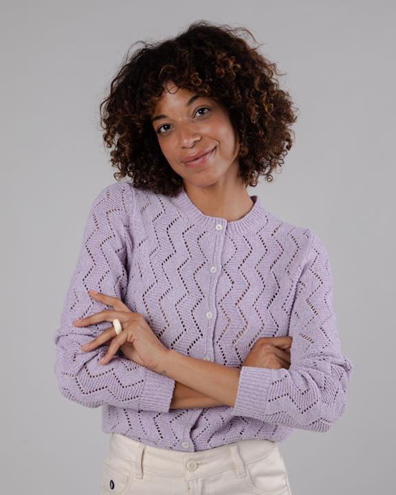 Holeknit Knitted Jacket Lilac 2