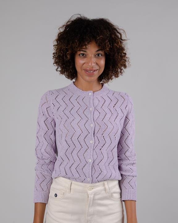Holeknit Knitted Jacket Lilac 3
