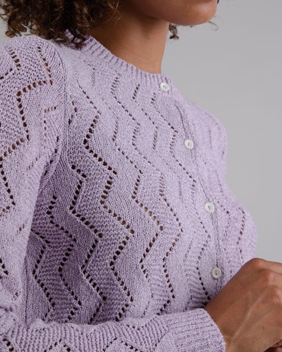 Holeknit Knitted Jacket Lilac 5