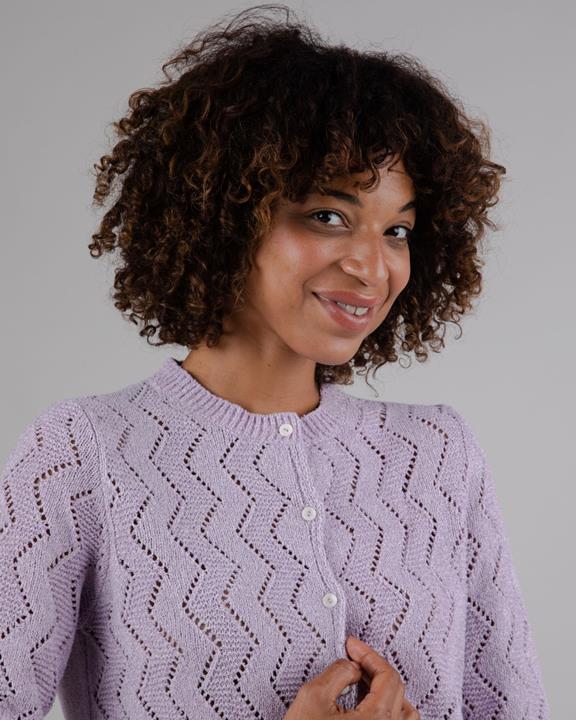 Holeknit Knitted Jacket Lilac 7