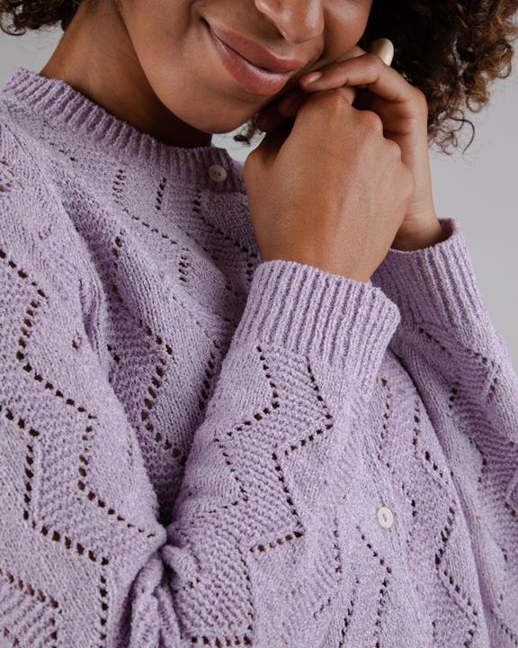 Holeknit Knitted Jacket Lilac 8