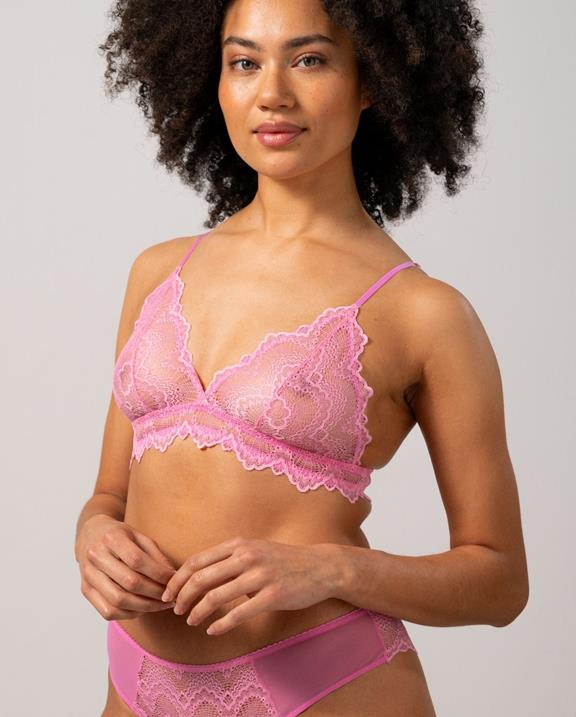 Triangle Bralette Candy Pink 4