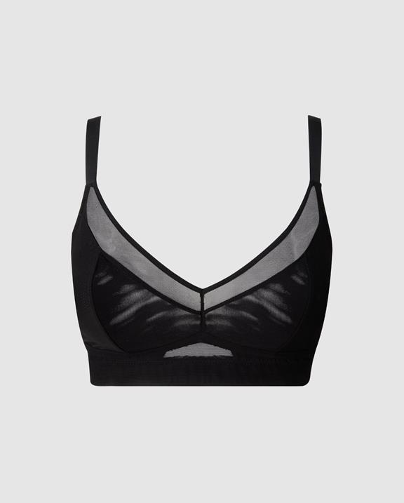 Understatement Mesh Support+ Bralette Black