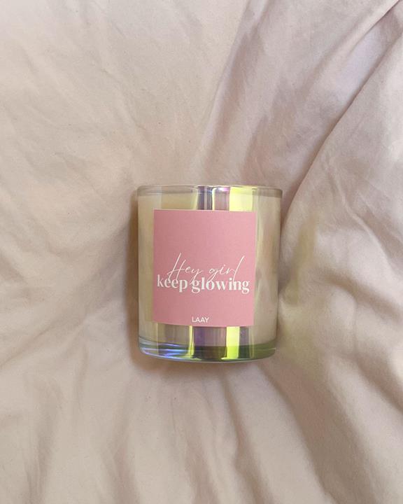 Scented Candle Hey Girl Keep Glowing 3