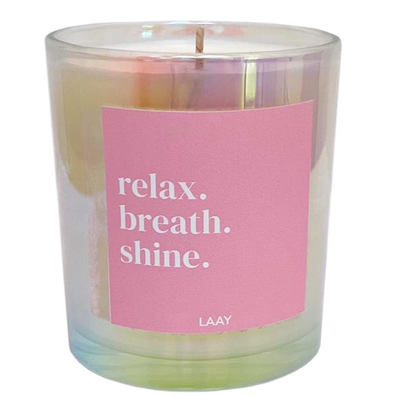 Scented Candle Relax, Breathe, Shine. 1