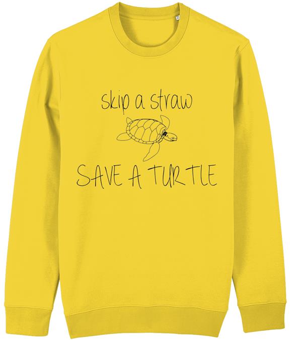 Sweater Unisex Turtle Crewneck Golden Yellow 1