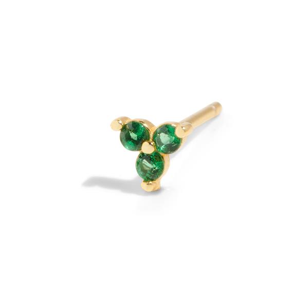 The Sally Stud Solid Gold Green 1