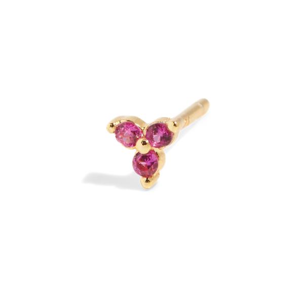 The Sally Stud Solid Gold Pink 1