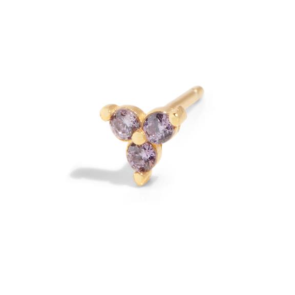 The Sally Stud Solid Gold Purple 1
