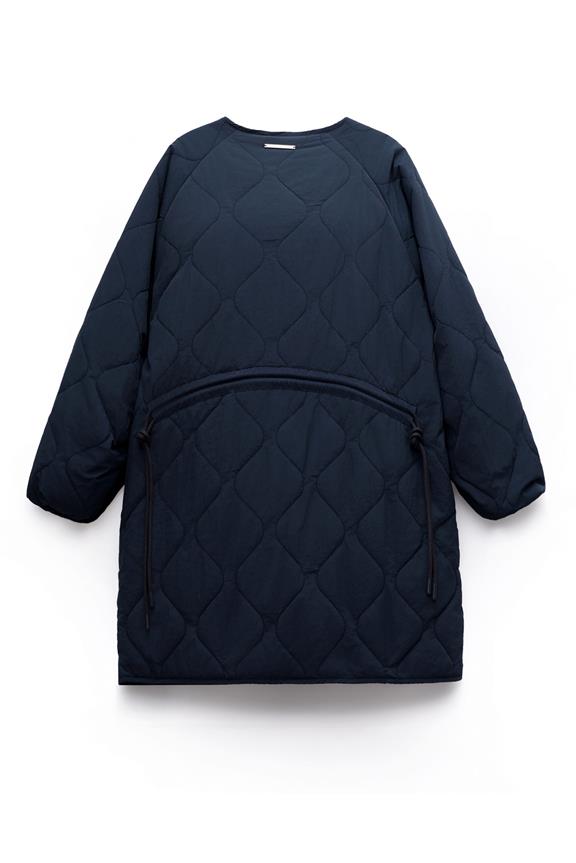 Siena Quilted Coat Faded Navy 14