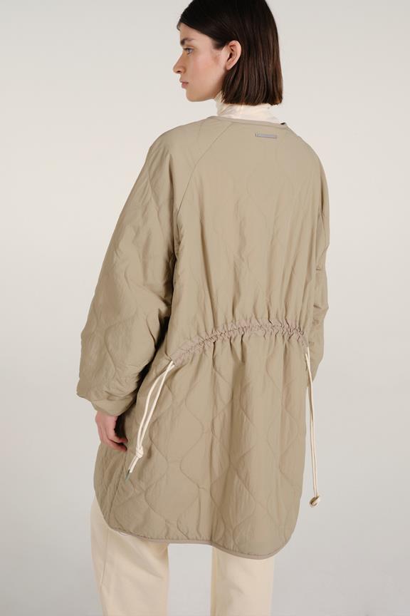 Siena Quilted Coat Pale Olive from Shop Like You Give a Damn