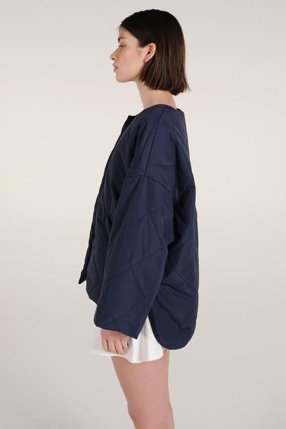 Monza Puffer Jacket Faded Navy from Shop Like You Give a Damn