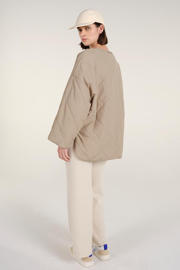 Monza Puffer Jacket Pale Olive from Shop Like You Give a Damn