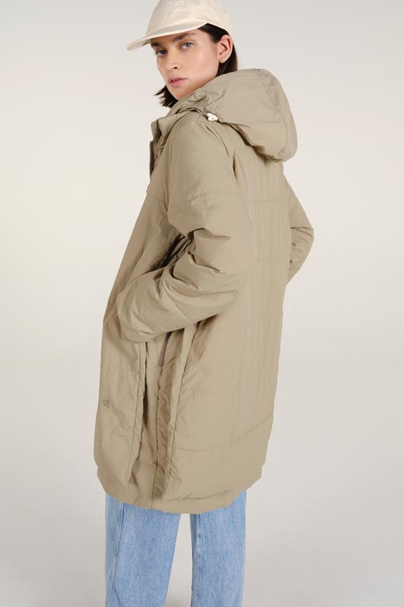 Largo Puffer Jacket Pale Olive from Shop Like You Give a Damn