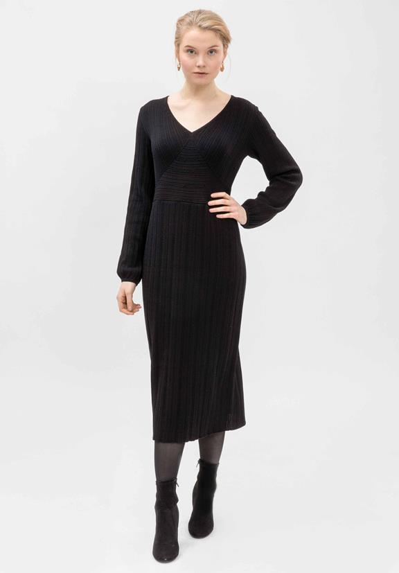 Knitted Dress Skorpa Black via Shop Like You Give a Damn