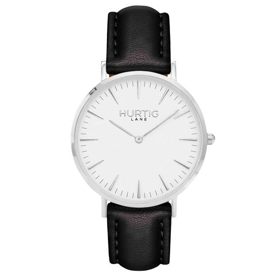 Horloge Mykonos Cactusleer Zilver, Wit En Zwart 1