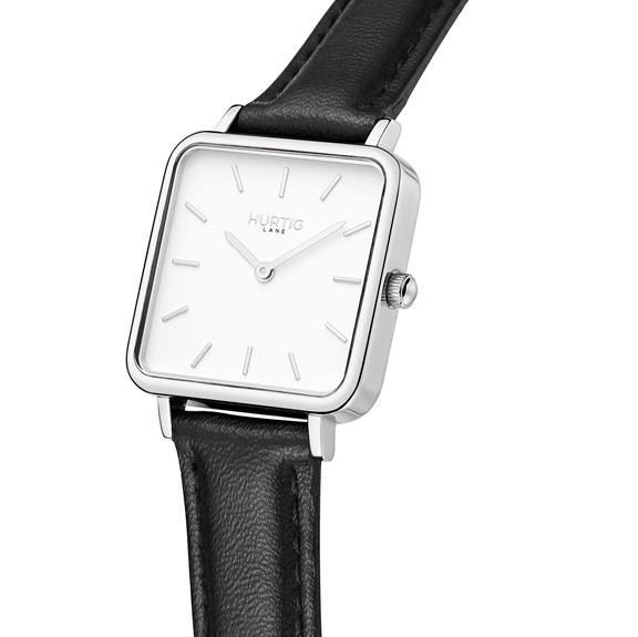 Watch NeliÃ¶ Square Cactus Leather  Silver, White & Black from Shop Like You Give a Damn