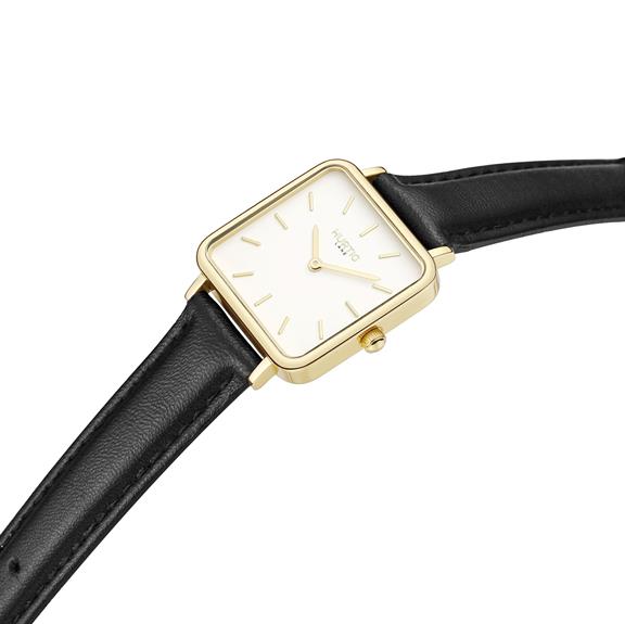 Watch NeliÃ¶ Square Cactus Leather  Gold, White & Black from Shop Like You Give a Damn