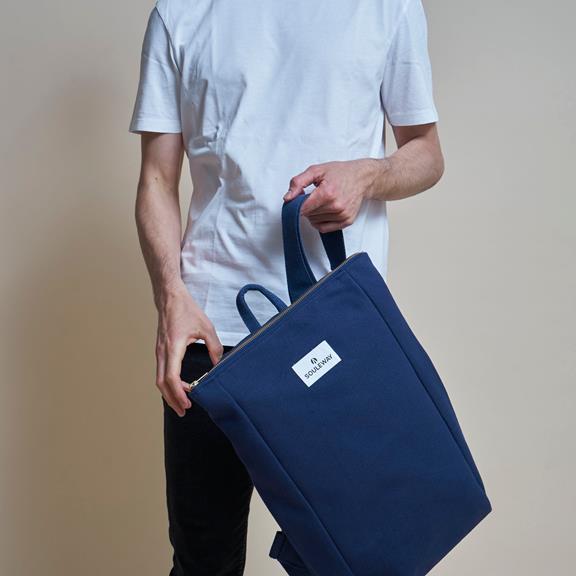 Backpack Simple L Navy Blue 5