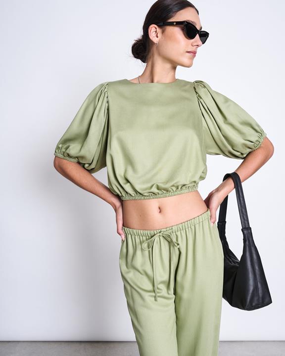 Blouse Skye Pale Olive from Shop Like You Give a Damn
