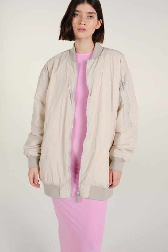 Philly Bomber Jacket Beige from Shop Like You Give a Damn