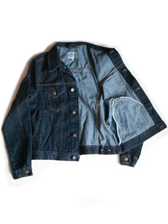 Klassiek Spijkerjack Voor Dames, Donkerblauw from Shop Like You Give a Damn