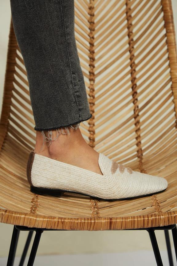 Loafers Casablanca  Jute Moccasin White from Shop Like You Give a Damn