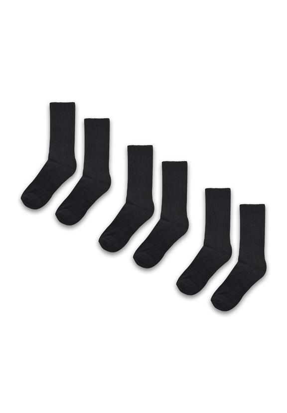 Socks Surrco Recycled Cotton Mix 3-Pack Black from Shop Like You Give a Damn