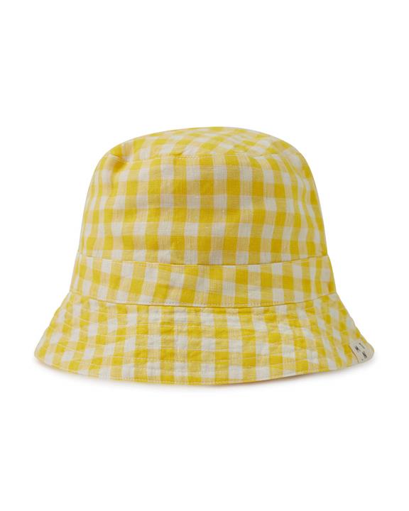 Sun Hat Yellow Gingham 2