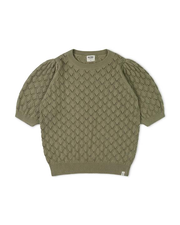 Sweater Knitted Khaki Green 2