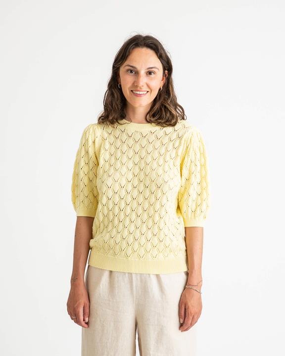 Sweater Knitted Daffodil Yellow 1