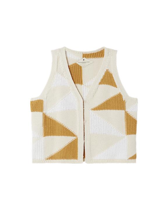 Gebreid Vest Robbie Geel from Shop Like You Give a Damn