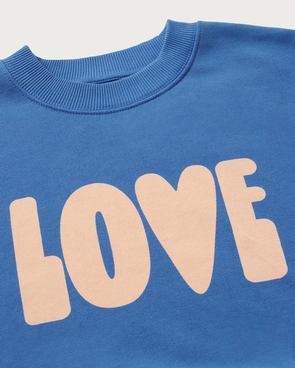 Sweatshirt Liebe Blau 7