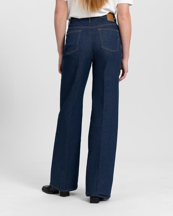 Losse Jeans Harper Flare Dry Raw Blauw 2
